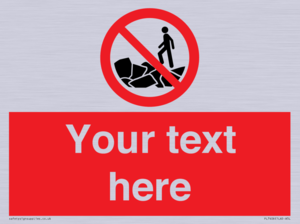 Custom No climbing on rocks